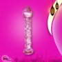 Dotted Purple Glass Dildo GD-006