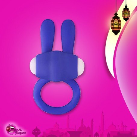 Kingfansion Mini Vibrating Rabbit Cock Ring (Blue) CR-017