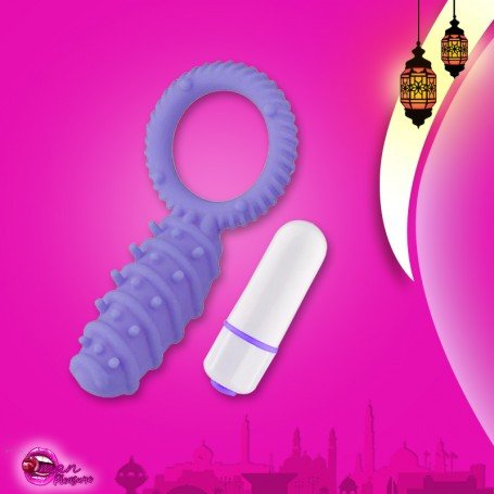 Clitoral Banger Spikes Premium Cockring With Bullet CR-015