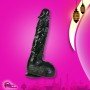 8 inch Black  Realistic Non Vibrator With Suction Cup RSNV-018