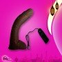 Big Bent 10" Realistic Vibrator Suction Cup Chocolate Dong Vibrator RSV-075