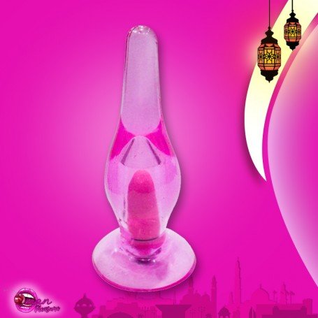 Crystal Anal Vibrating Butt Plug With Suction Cup AD-025