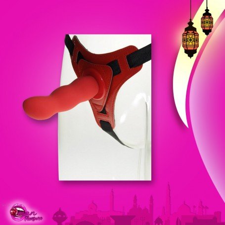 Red Deep Climax Strap On Dildo Realistic Penis Harness SO-021