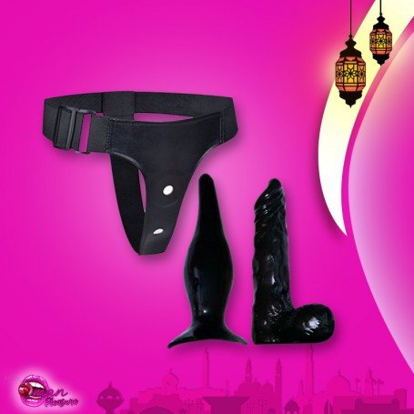 Strap-on Dildo With Anal Butt Plug SO-023