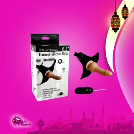 10 Vibrating Modes Strap on Harness Silicone Dildo SO-013